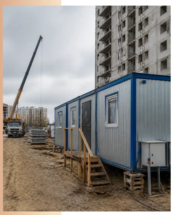 Аренда строительных вагончиков для рабочих в Екатеринбурге